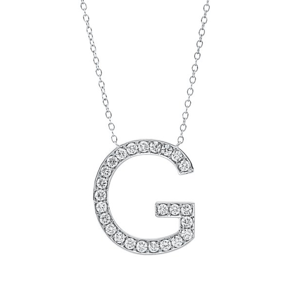 Brogle Classic Kette mit Diamantbuchstaben G