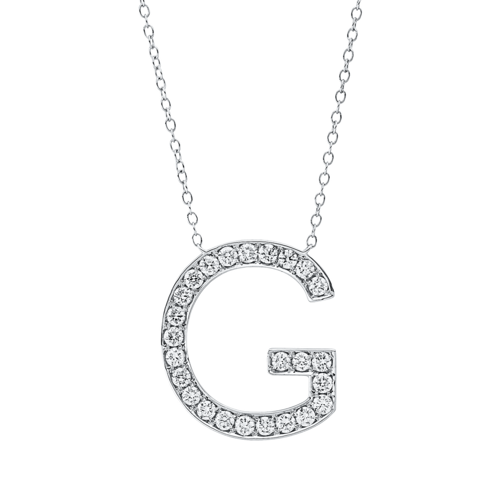 Brogle Classic Kette mit Diamantbuchstaben G Brogle Classic Kette mit Diamantbuchstaben G