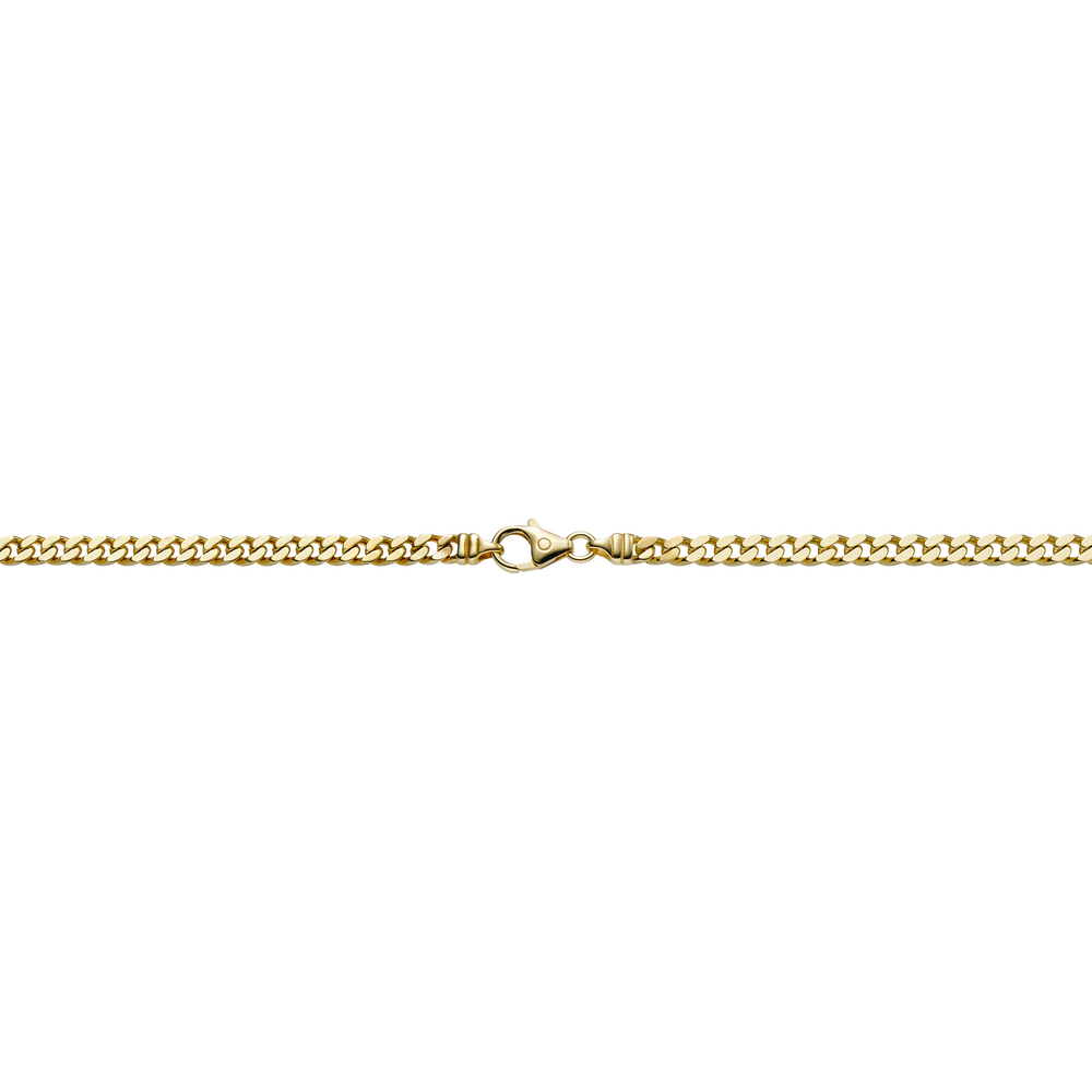 Brogle Selection Essentials curb chain 4-sided diamond 4mm