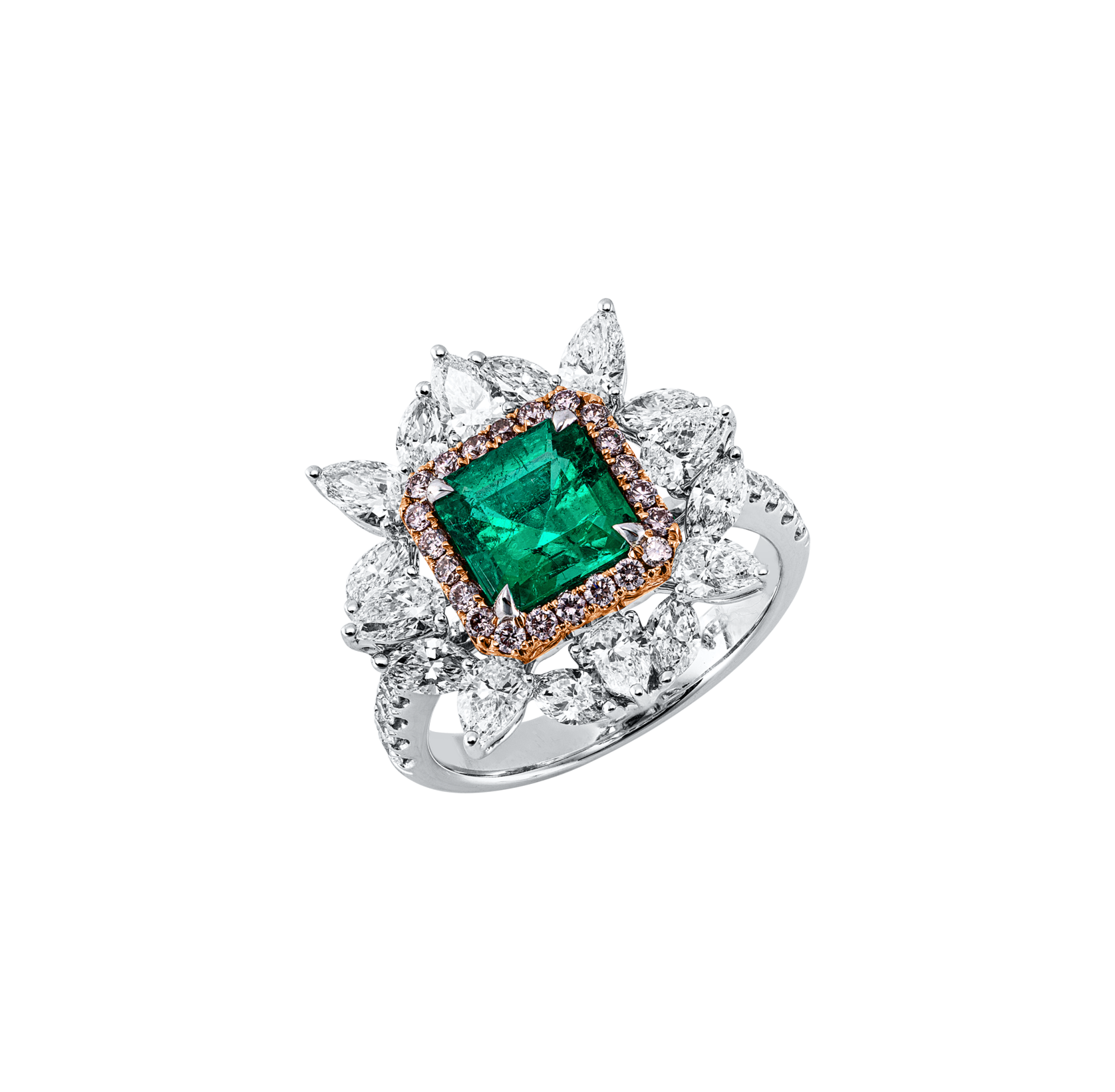 Brogle Selection Bicolor Smaragdring