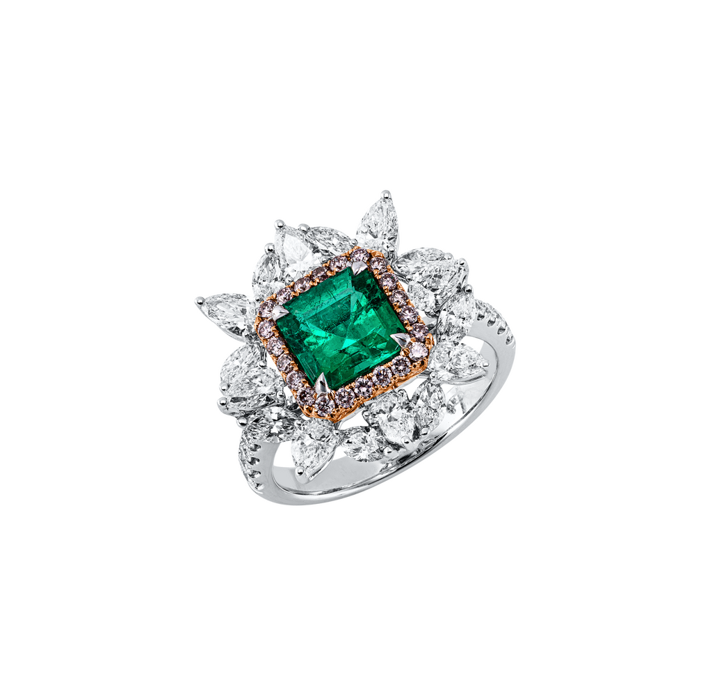 Brogle Selection Bicolor Smaragdring