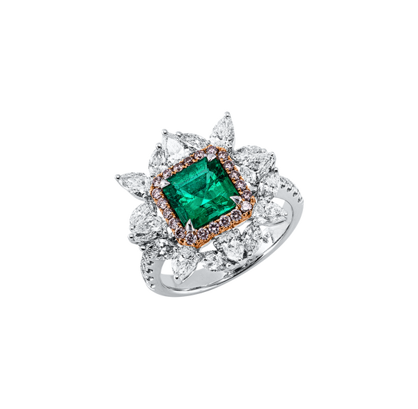 Brogle Selection Bicolor Smaragdring