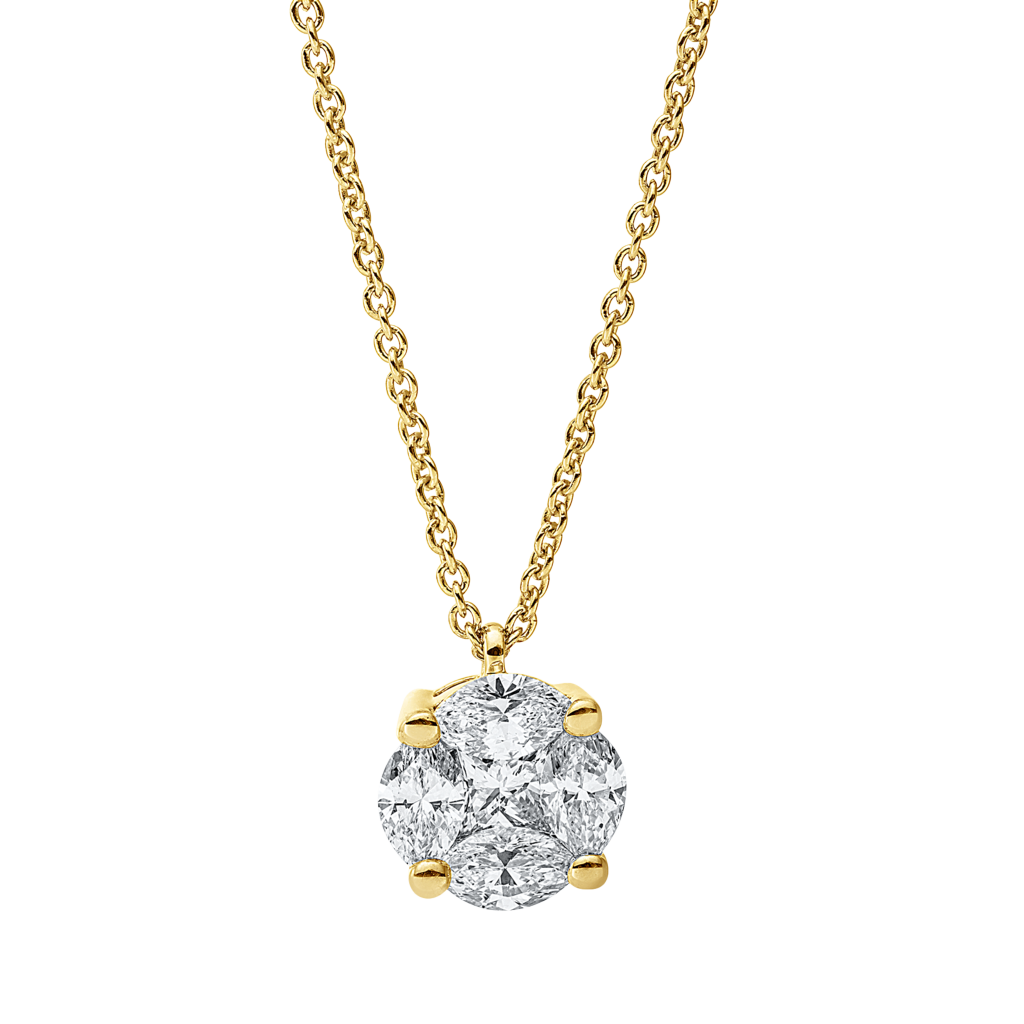 Brogle Classic necklace with diamond pendant