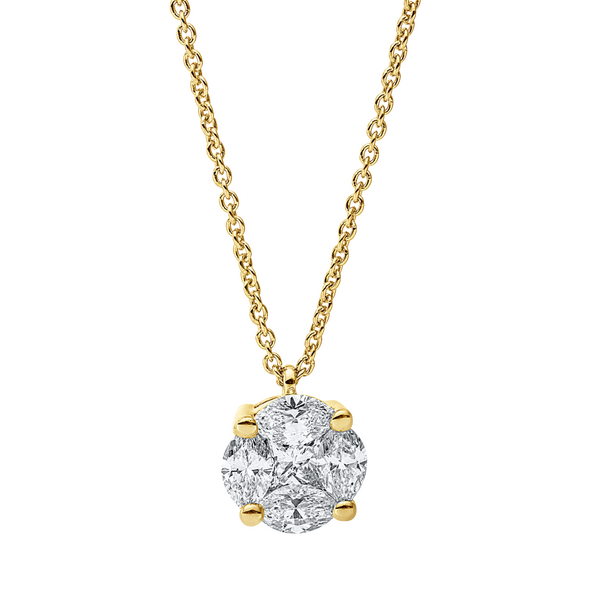 Brogle Classic necklace with diamond pendant