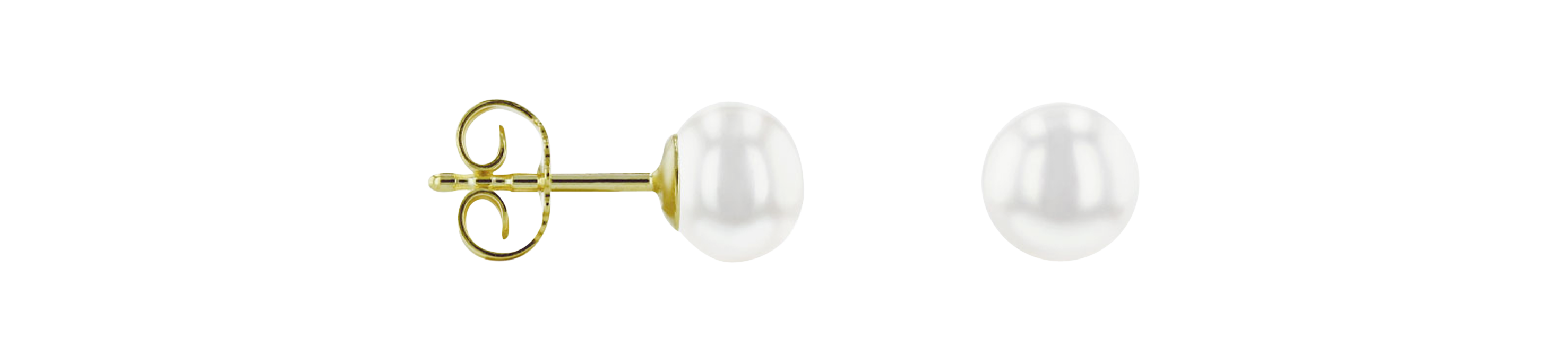 Brogle Classic freshwater pearl stud earrings