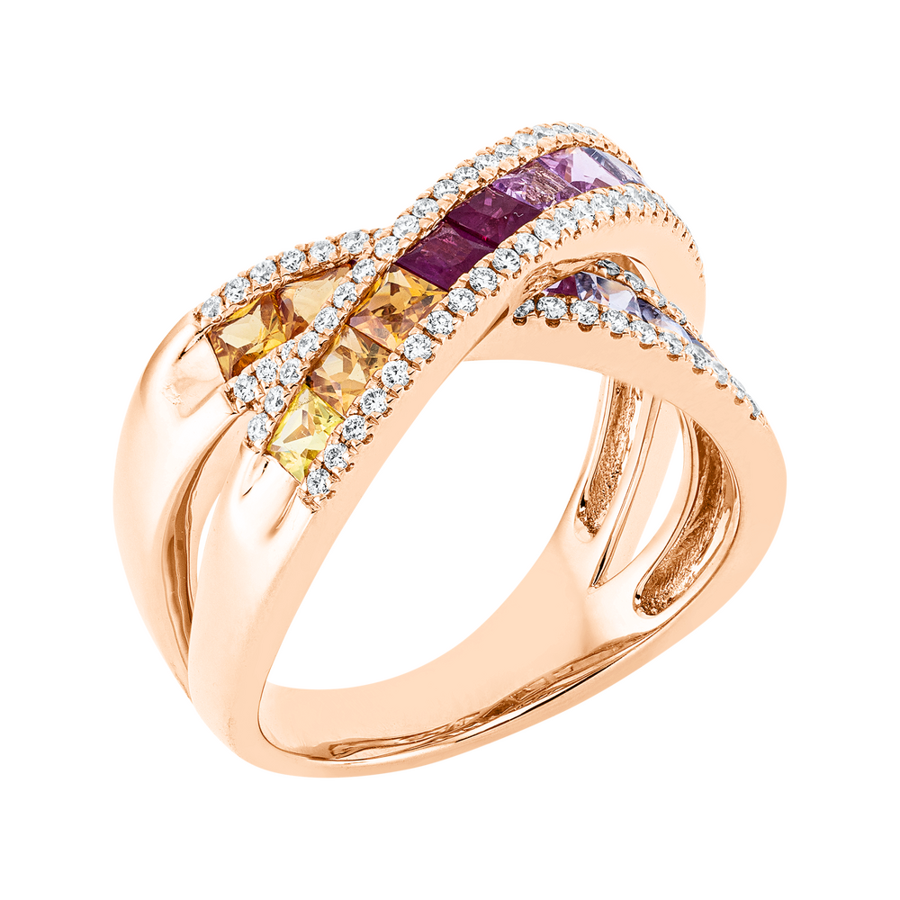 Brogle Selection Rainbow sapphire ring