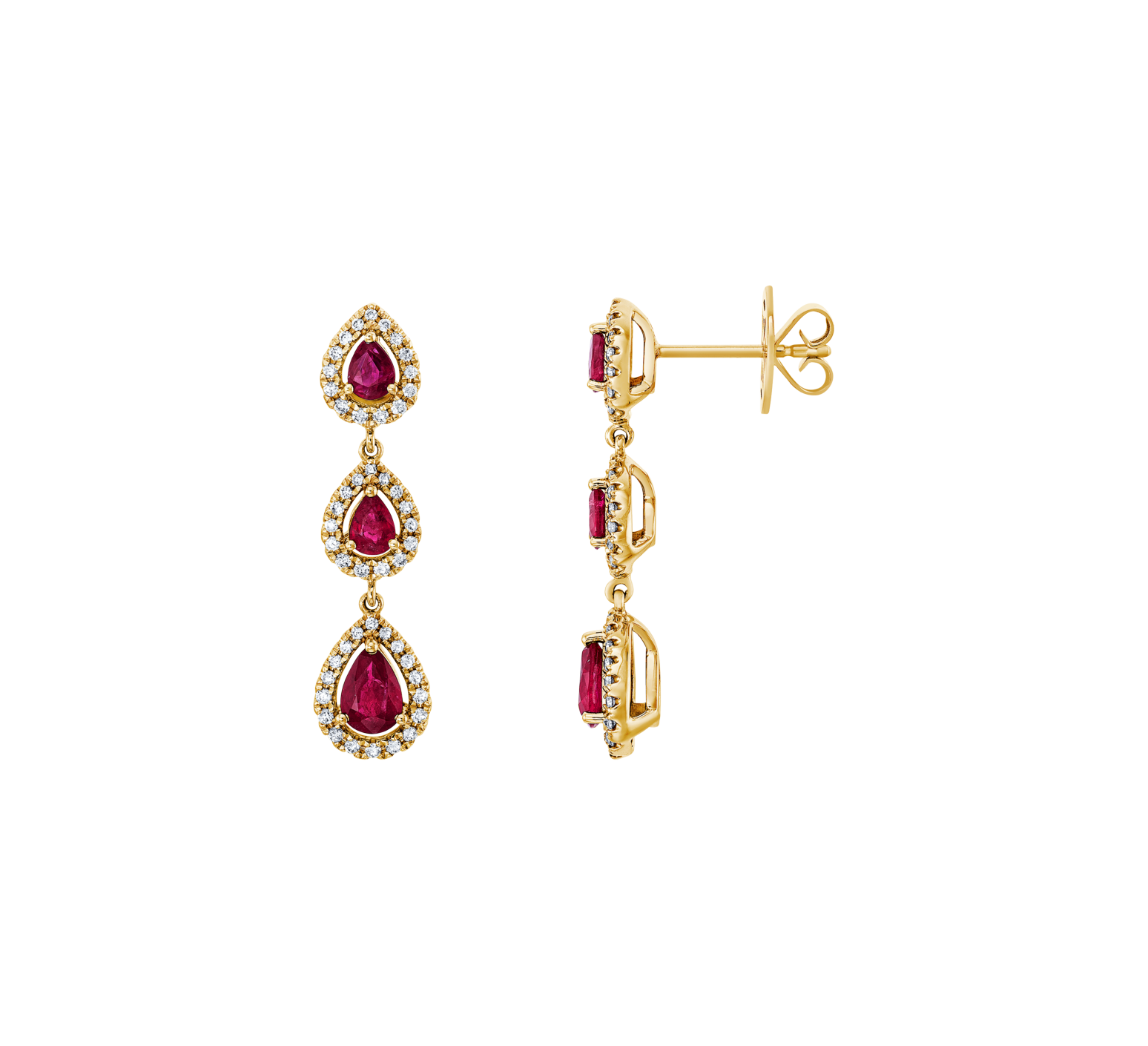 Brogle Classic ruby earrings Brogle Classic ruby earrings