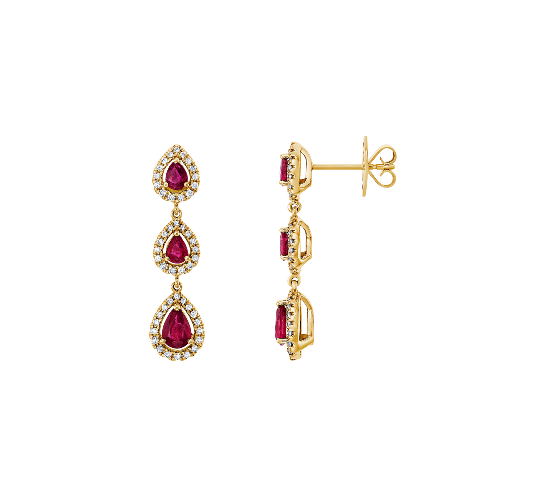 Brogle Classic ruby earrings Brogle Classic ruby earrings