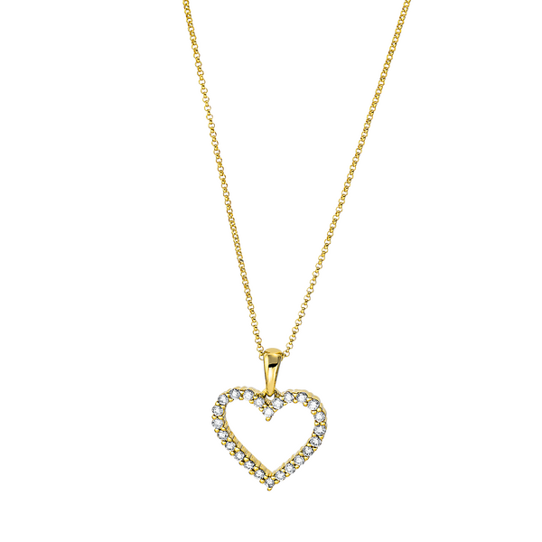 Brogle Selection Spirit heart necklace with pendant Brogle Selection Spirit heart necklace with pendant