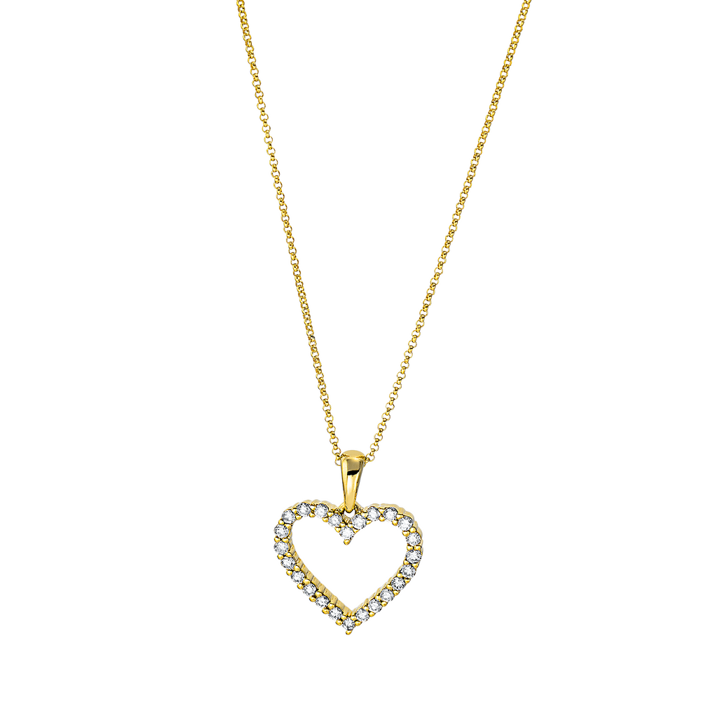 Brogle Classic Kette mit Diamantherz Brogle Classic Kette mit Diamantherz