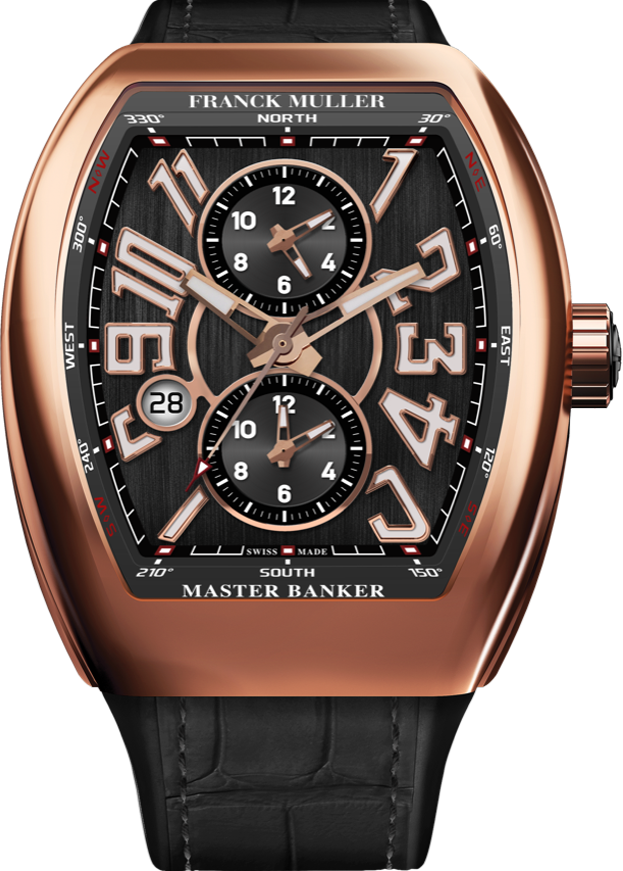 Franck Muller Vanguard Master Banker 3 Zeitzonen 53,7 x 44mm Franck Muller Vanguard Master Banker 3 Zeitzonen 53,7 x 44mm