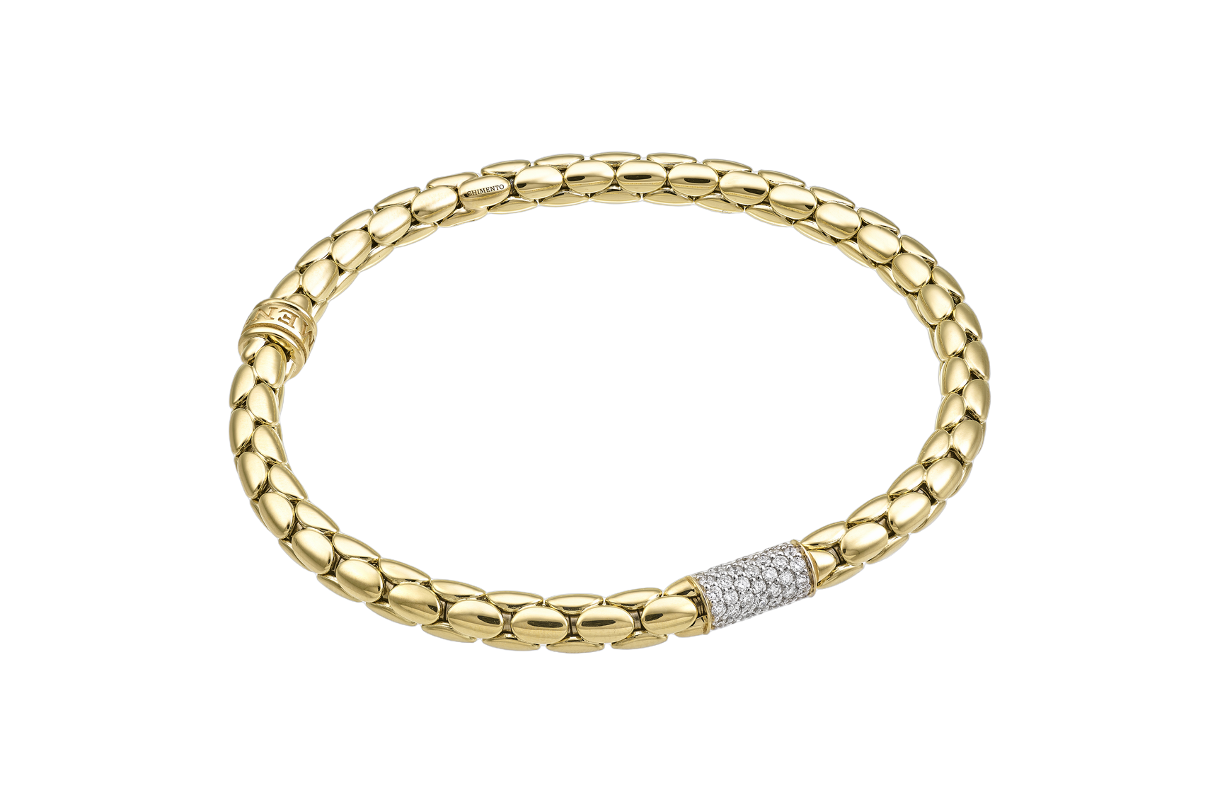 Chimento Stretch Spring Two-Tone Flexible Bracelet