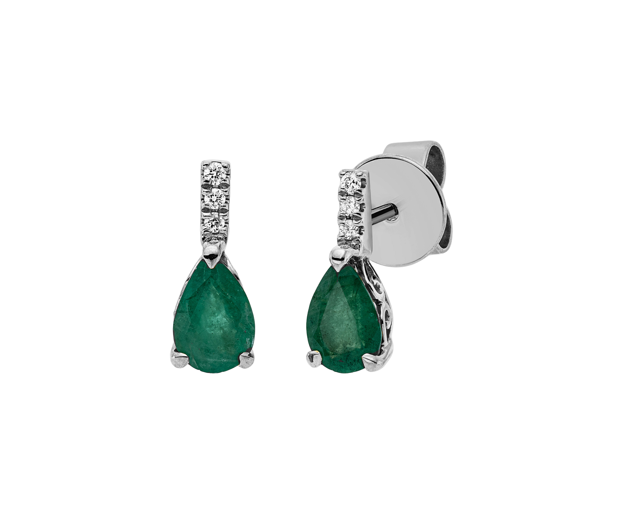 Brogle Classic emerald stud earrings Brogle Classic emerald stud earrings