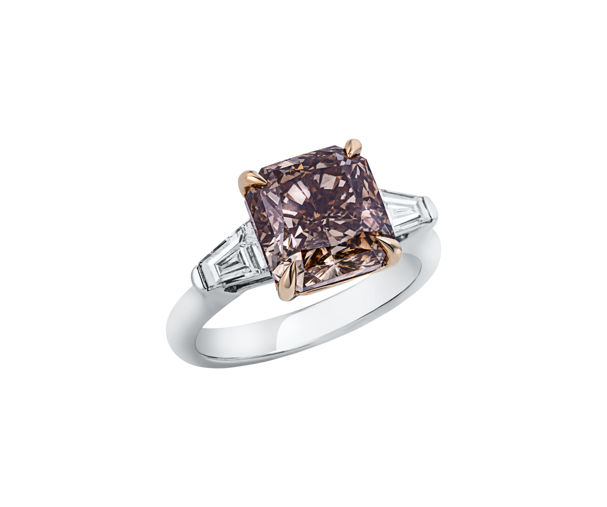 Brogle bicolor solitaire ring Brogle bicolor solitaire ring