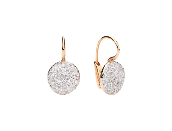 POB2041 O7000 DB000 010 Pomellato earring sabbia rose gold 18kt diamond a6a093fb1593b8f51