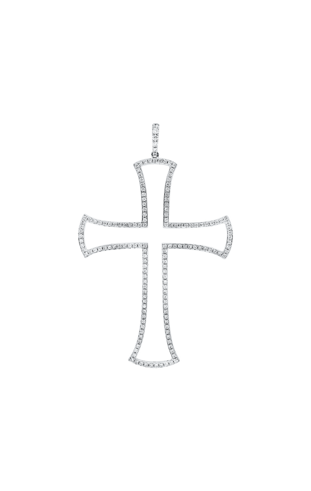 Brogle Selection cross pendant with diamonds