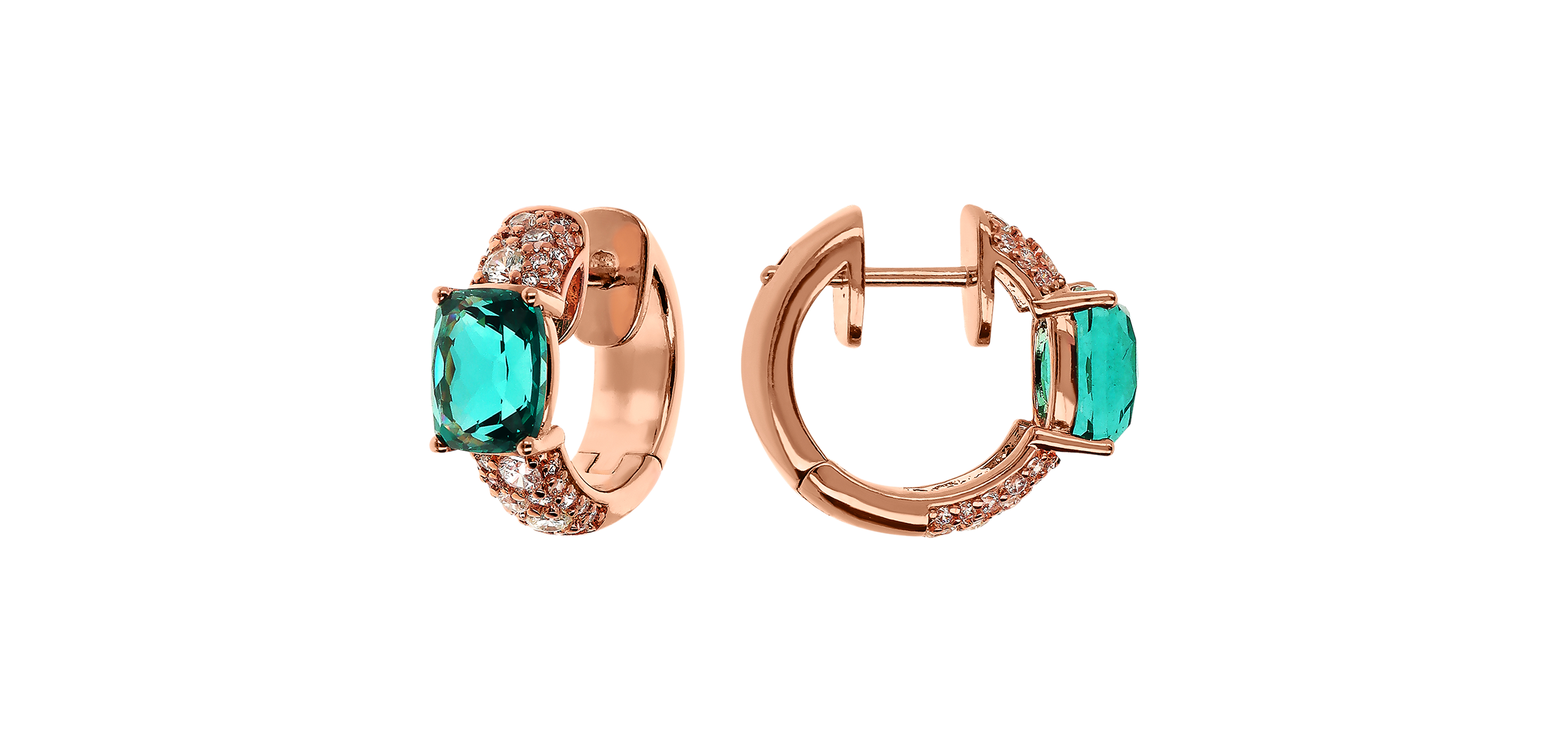Bronzallure Preziosa hoop earrings