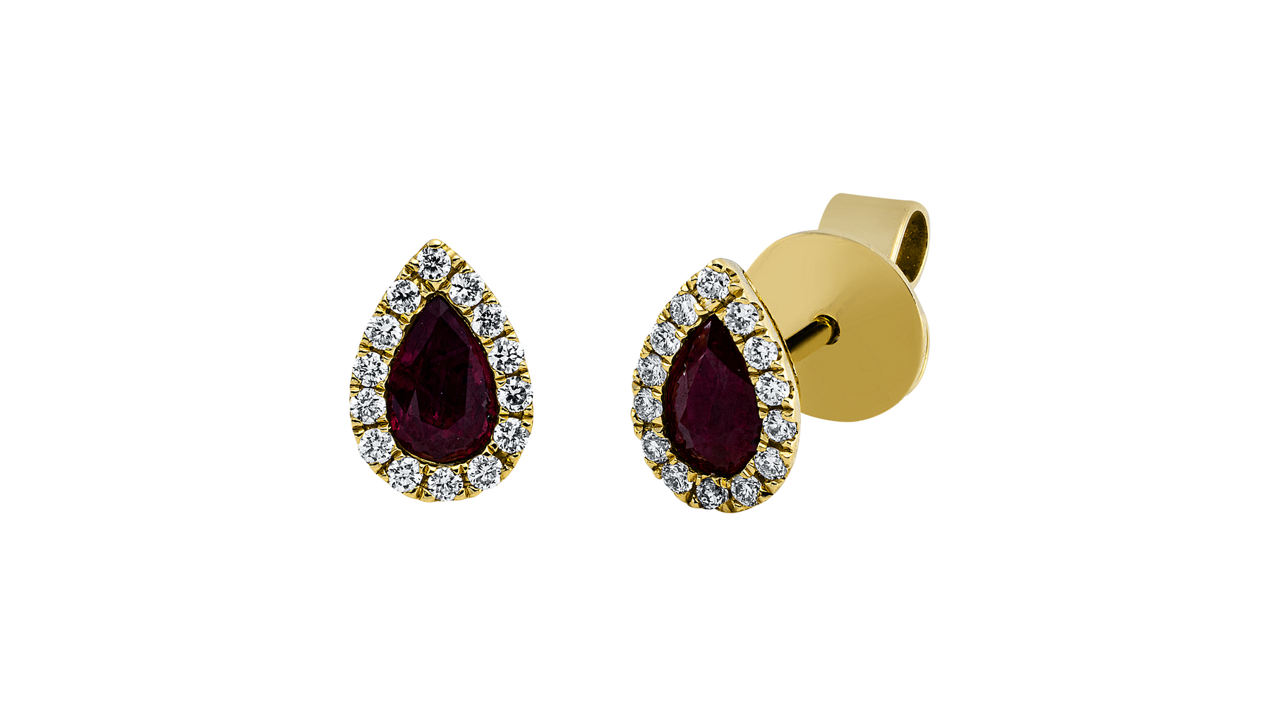 Brogle Classic Rubinohrstecker