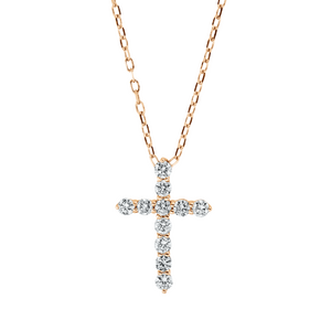 Brogle Selection Spirit gold chain with cross pendant