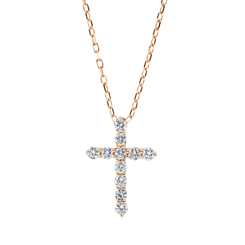 Brogle Classic Kette mit Diamantkreuz Brogle Classic Kette mit Diamantkreuz