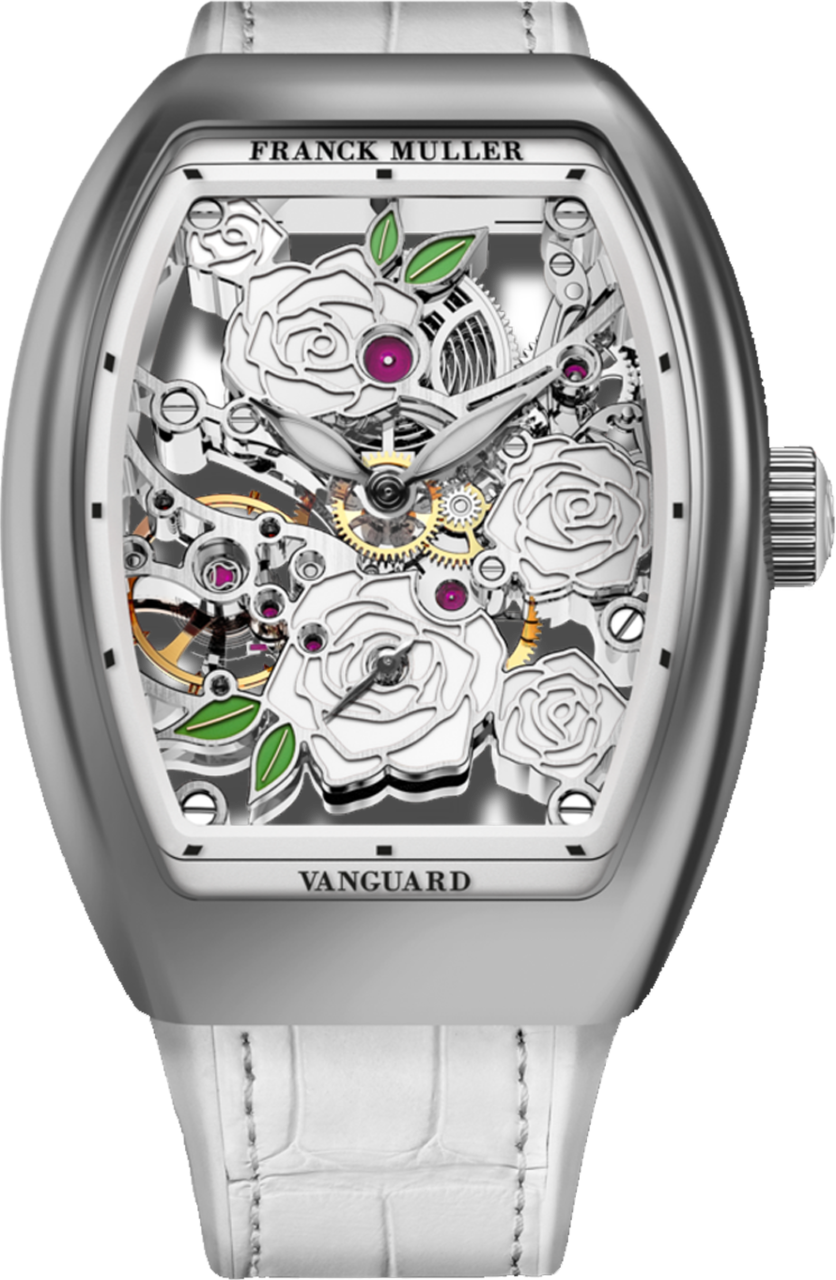 Franck Muller Vanguard Rose Skeleton 42.3 x 32mm Franck Muller Vanguard Rose Skeleton 42.3 x 32mm