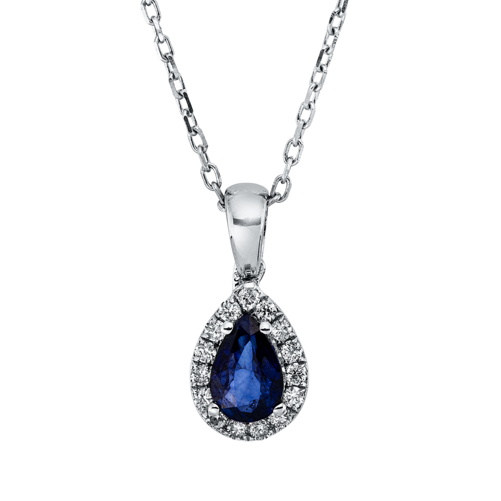 Brogle Classic necklace with sapphire pendant