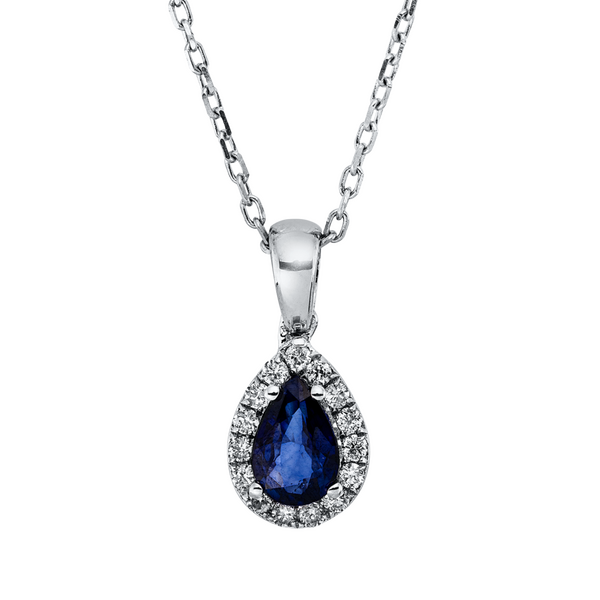 Brogle Classic necklace with sapphire pendant Brogle Classic necklace with sapphire pendant