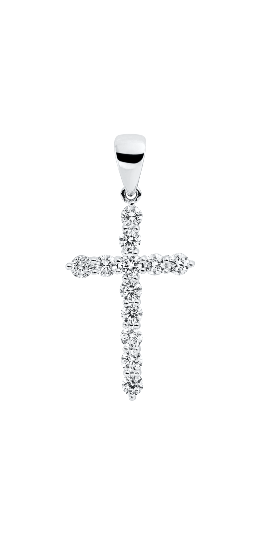 Brogle Classic cross pendant with diamonds
