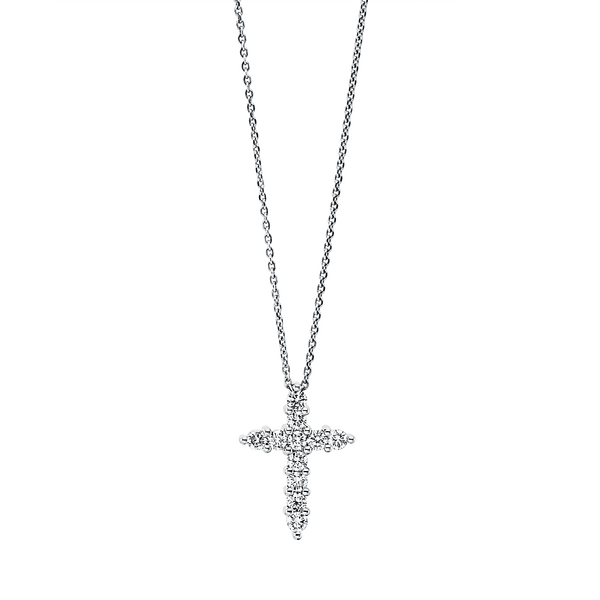 Brogle Classic Kette mit Diamantkreuz Brogle Classic Kette mit Diamantkreuz