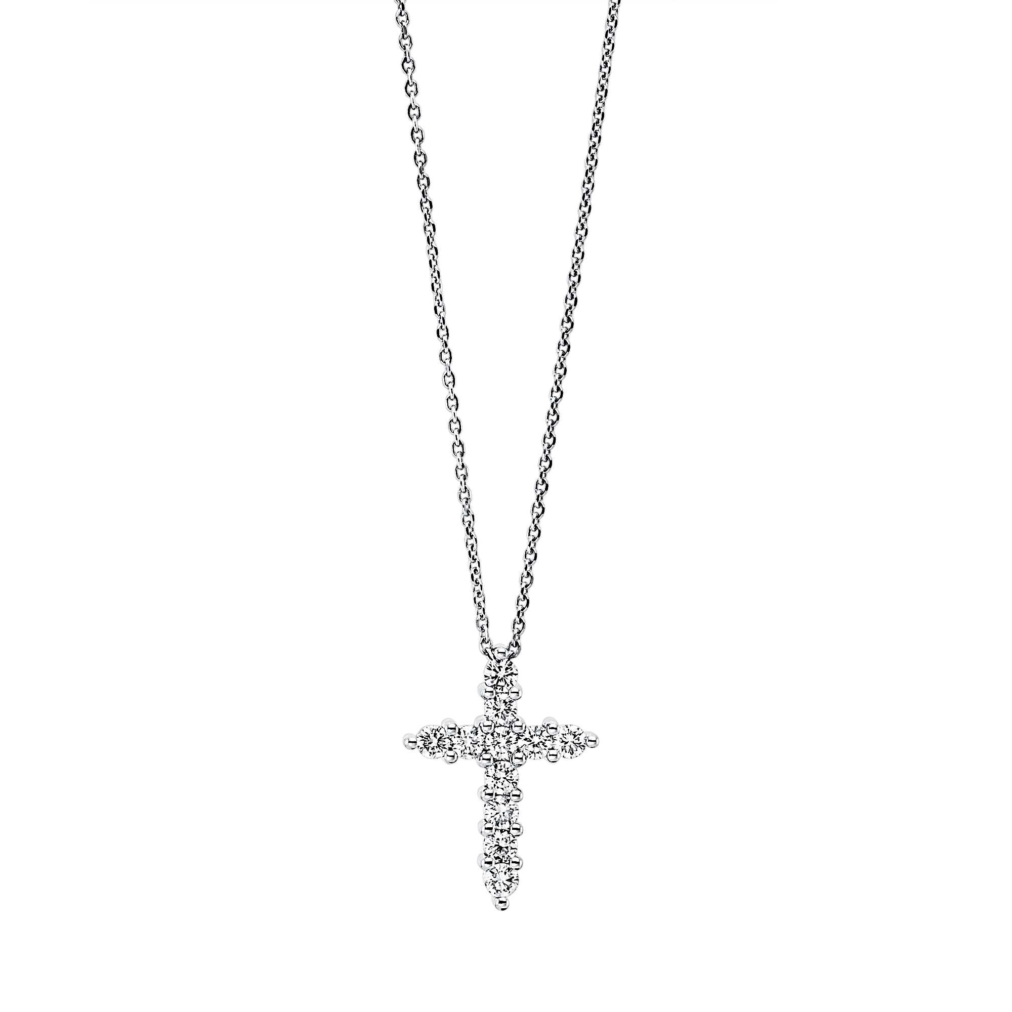 Brogle Classic Kette mit Diamantkreuz Brogle Classic Kette mit Diamantkreuz