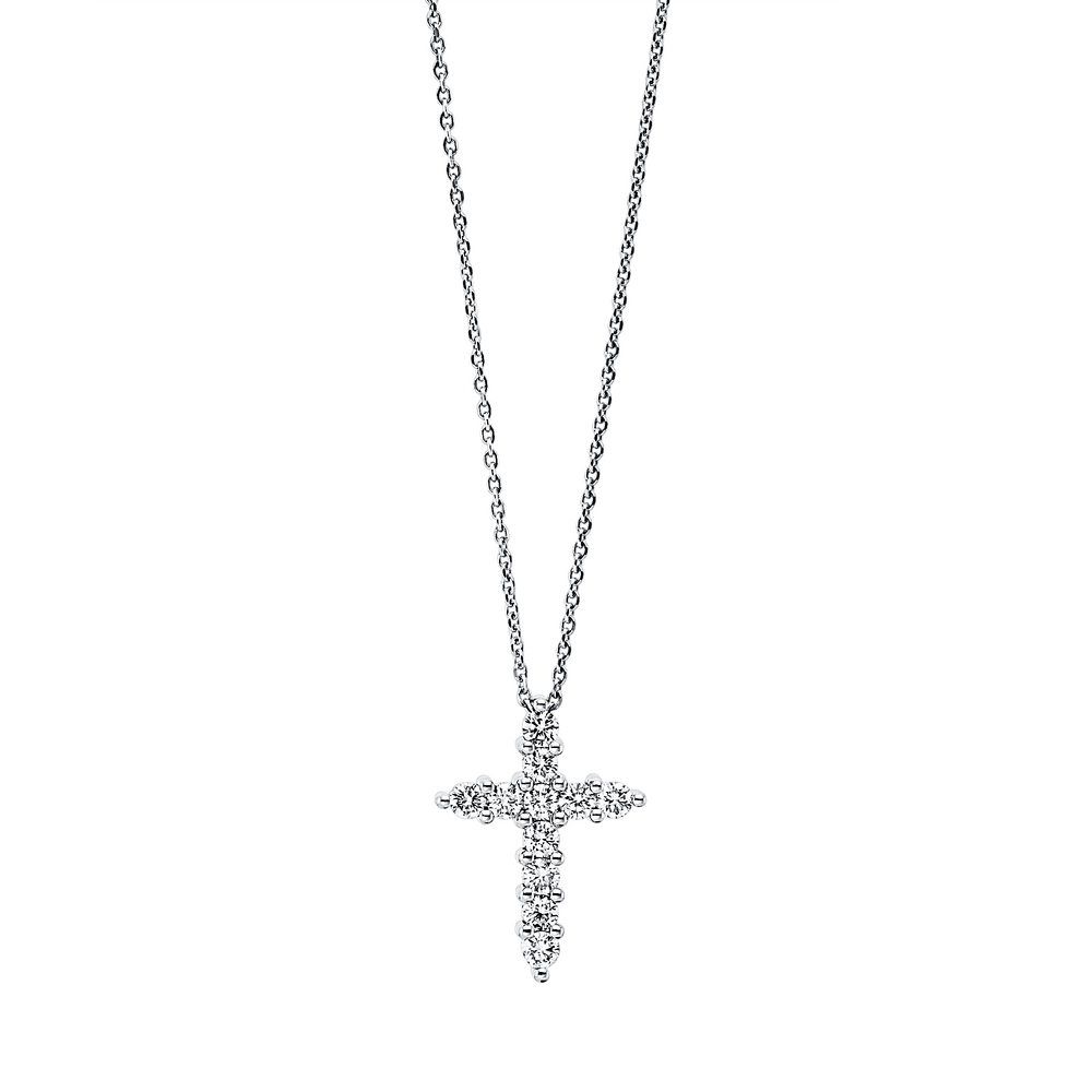 Brogle Classic Kette mit Diamantkreuz Brogle Classic Kette mit Diamantkreuz