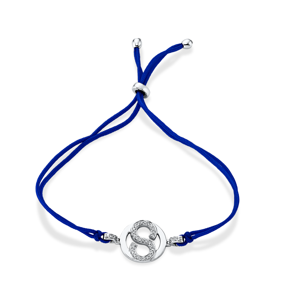 Brogle Selection Icon Textilarmband mit Brillantanhänger Brogle Selection Icon Textilarmband mit Brillantanhänger
