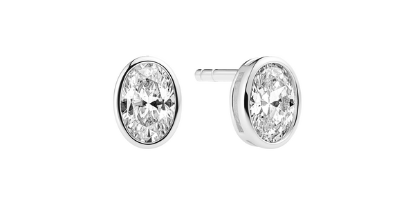 SIF Jakobs Sardinia oval stud earrings
