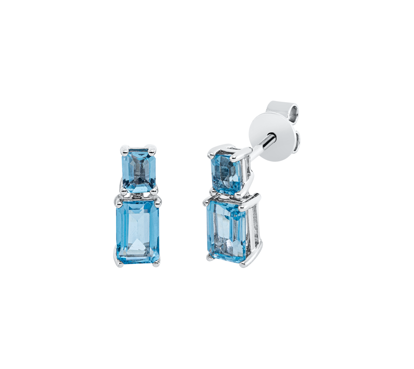 Brogle Classic Sky topaz stud earrings
