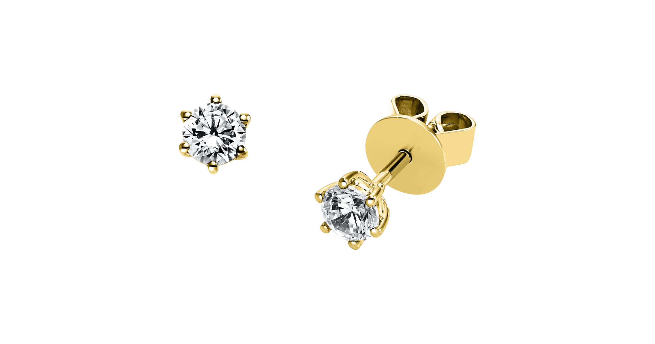 Brogle solitaire ear stud Marie up to 0.5 carat Brogle solitaire ear stud Marie up to 0.5 carat
