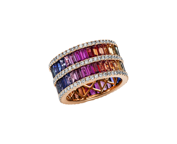 Brogle Selection sapphire ring Rainbow Brogle Selection sapphire ring Rainbow