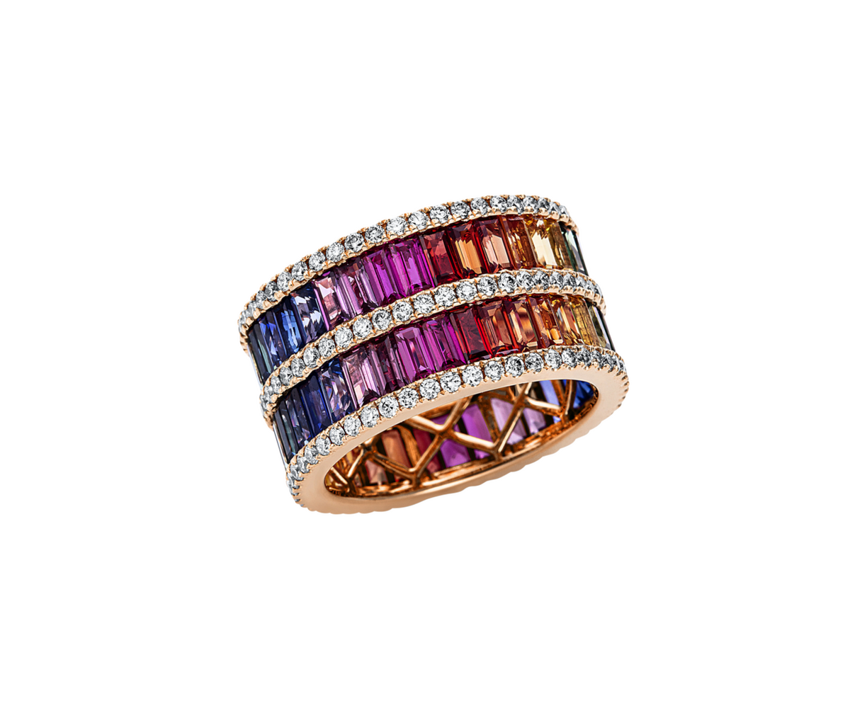 Brogle Selection sapphire ring Rainbow Brogle Selection sapphire ring Rainbow