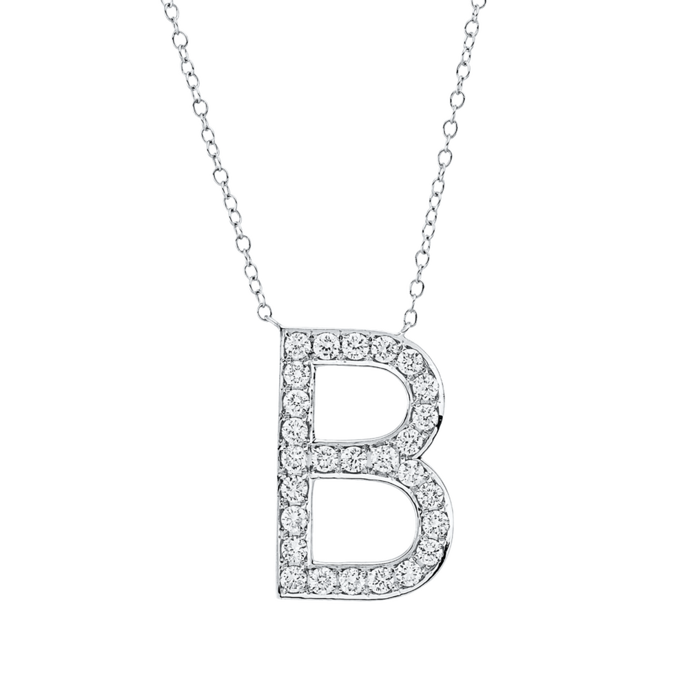 Brogle Classic Kette mit Diamantbuchstaben G