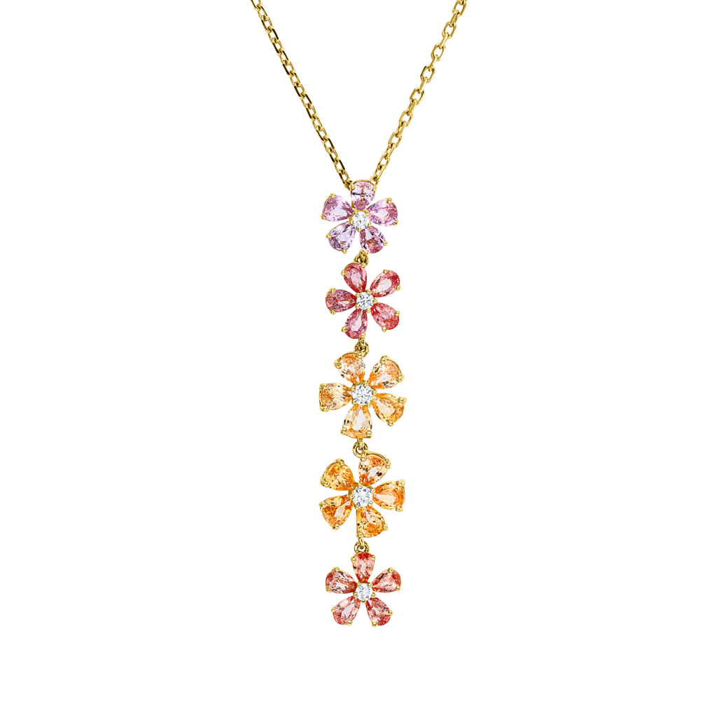 Brogle Selection necklace with sapphire pendant Brogle Selection necklace with sapphire pendant