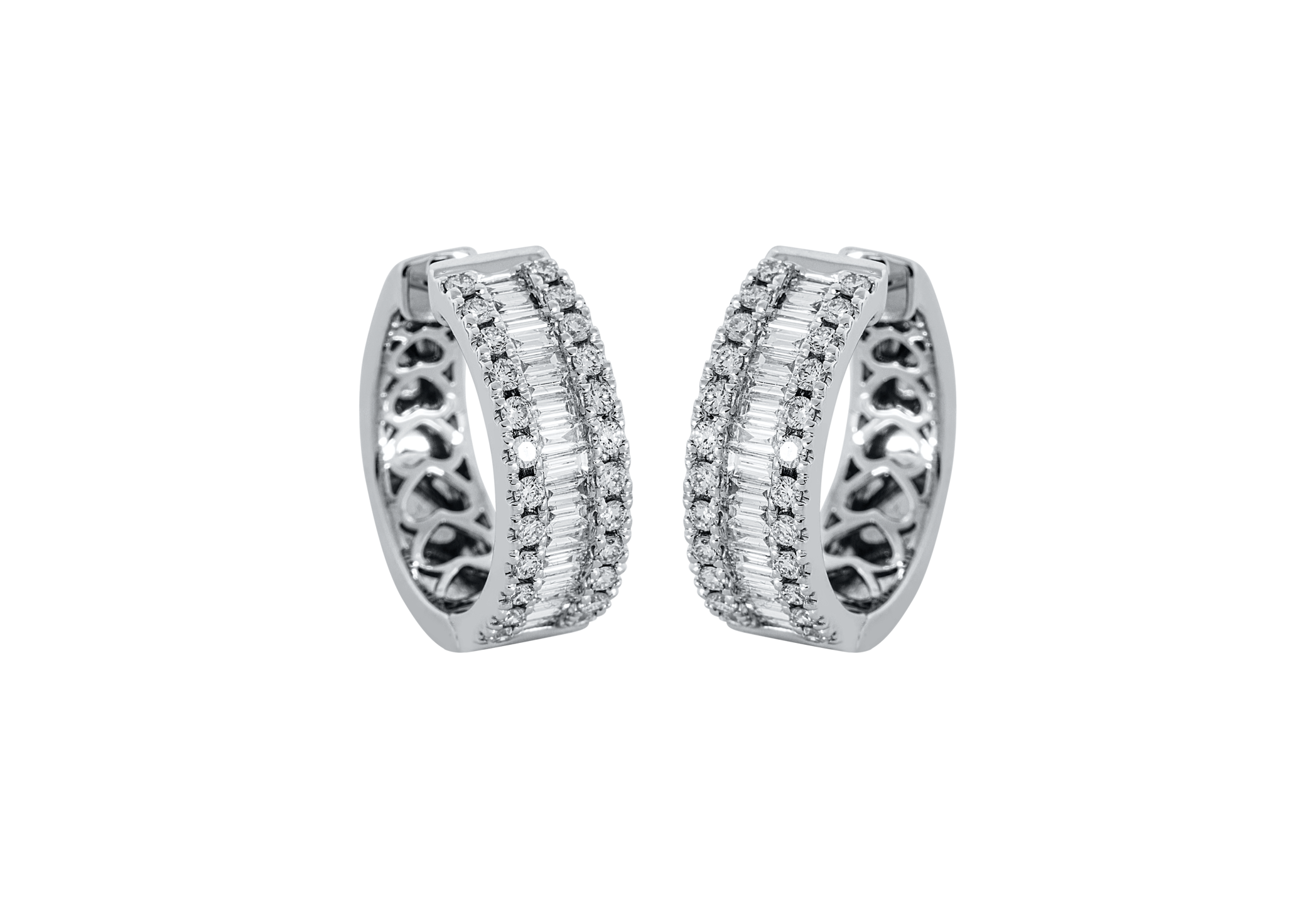 Brogle Selection diamond hoop earrings Brogle Selection diamond hoop earrings