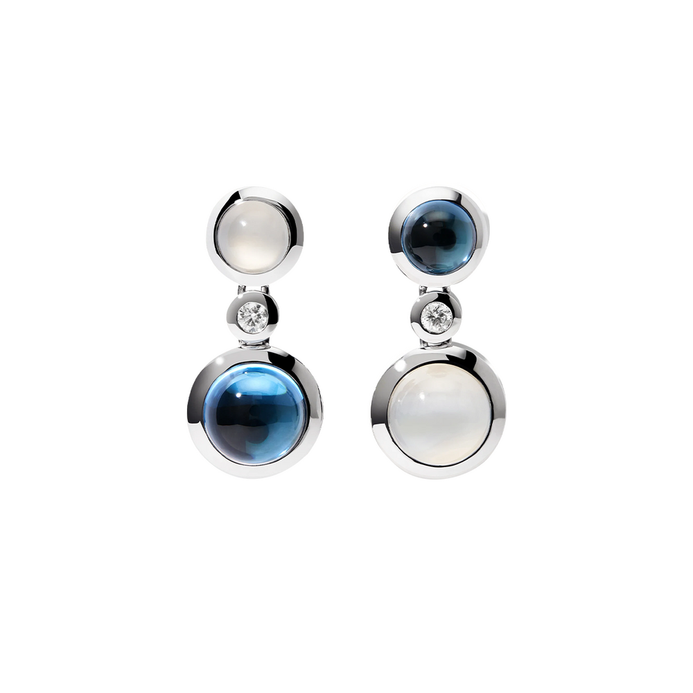 Tamara Comolli BOUTON 2 Cabochon Ocean Earrings