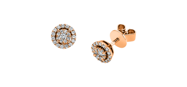 Brogle Classic diamond stud earrings