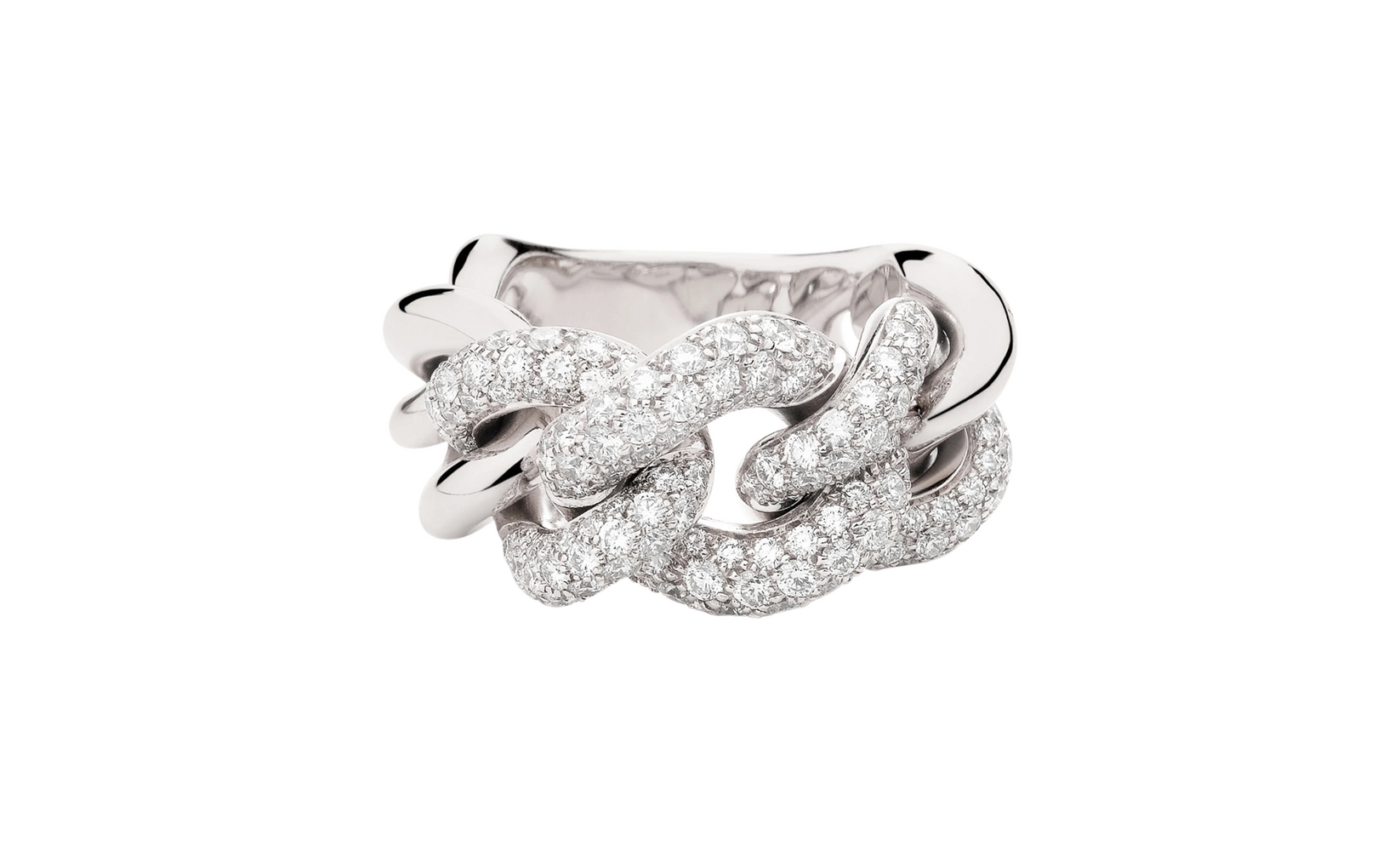 PAC3011 O2WHR DB000 020 Pomellato catene ring large white gold 18kt diamond ac953a8d398becc67