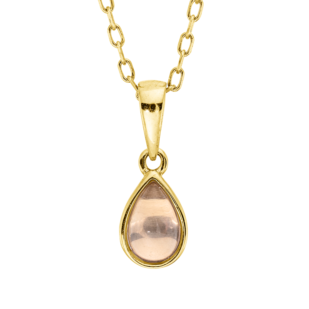 Brogle Classic Kette mit Rosenquarzanhänger