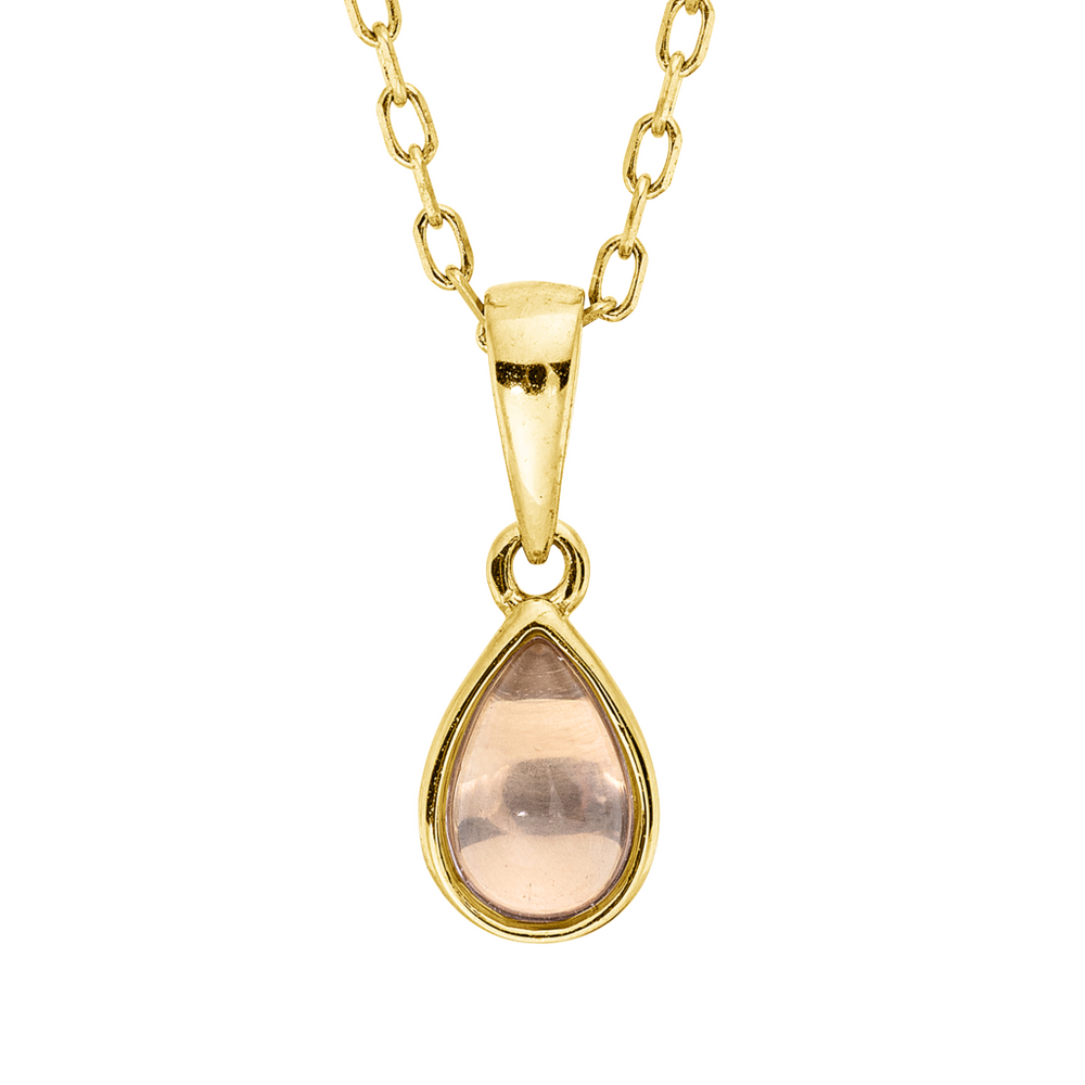 Brogle Classic Kette mit Rosenquarzanhänger