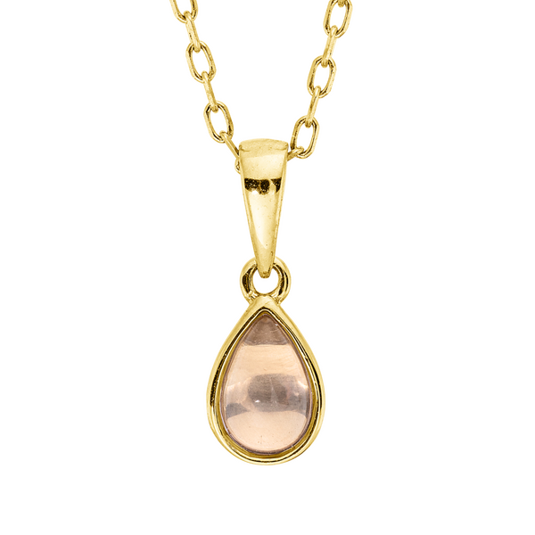 Brogle Classic Kette mit Rosenquarzanhänger