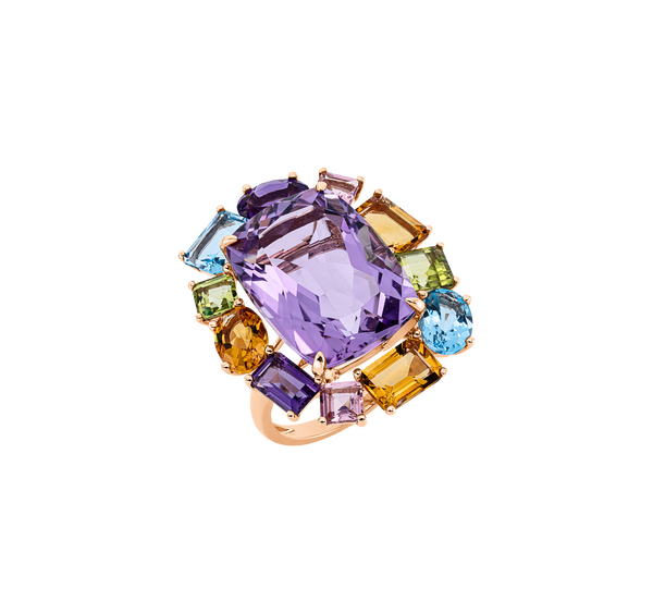 Brogle Classic Farbsteinring Rainbow