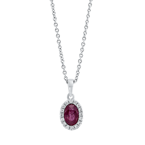Brogle Classic necklace with ruby pendant Brogle Classic necklace with ruby pendant