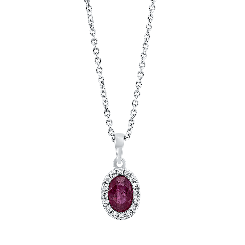 Brogle Classic necklace with ruby pendant Brogle Classic necklace with ruby pendant