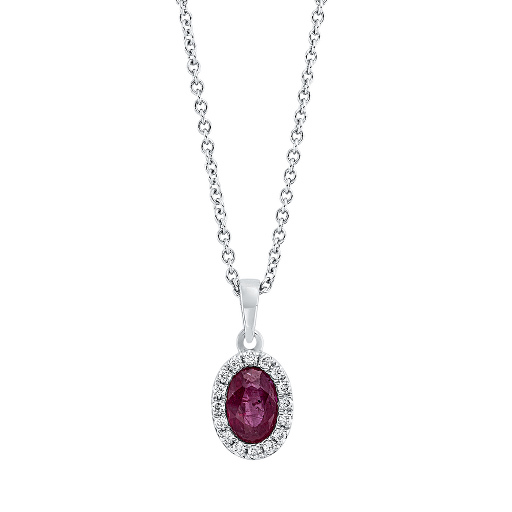 Brogle Classic necklace with ruby pendant Brogle Classic necklace with ruby pendant